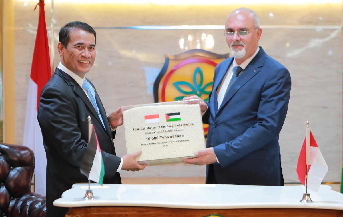 Indonesia Berikan Bantuan 10.000 Ton Beras untuk Palestina, Mentan Amran: Ini Bentuk Solidaritas Nyata