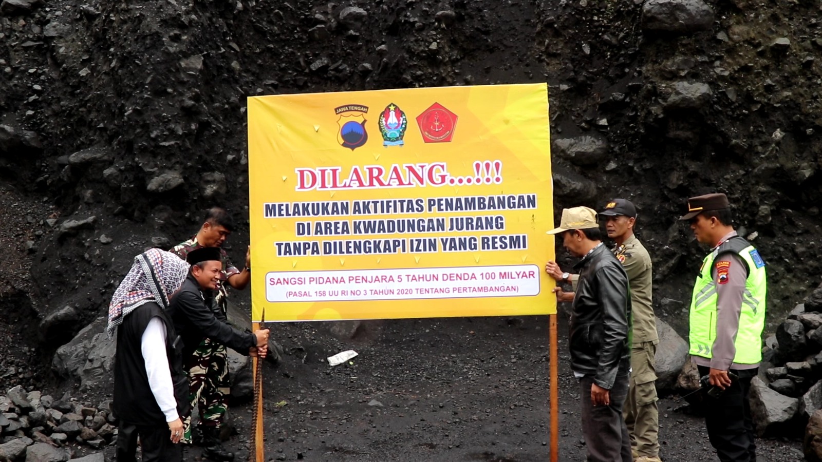 Tiga Tambang Galian C Ilegal di Lereng Sindoro Ditutup