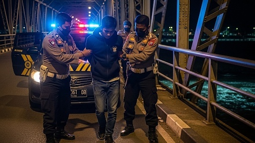 Remaja Terjaring Bawa Sajam di Jembatan Ngembik, Warga Dibuat Resah