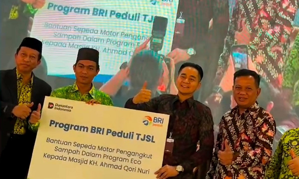 TJSL BRI Peduli, Bantu Motor Pembersih Sampah dan Dukung Program ECO Masjid