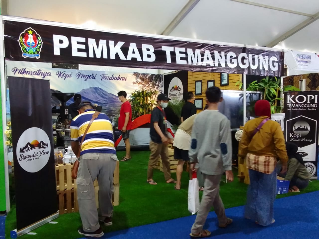 Produk UKM Unggulan Temanggung dan “Sigandul View” ada di Kebumen Internasional Expo (KIE) 2022