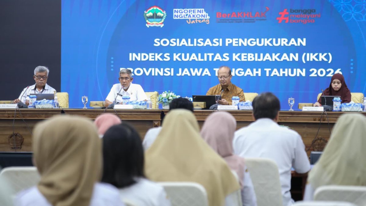 IKK Jawa Tengah Naik Jadi 71,71, Sekda Ingatkan Kebijakan Tak Boleh Berhenti di Angka