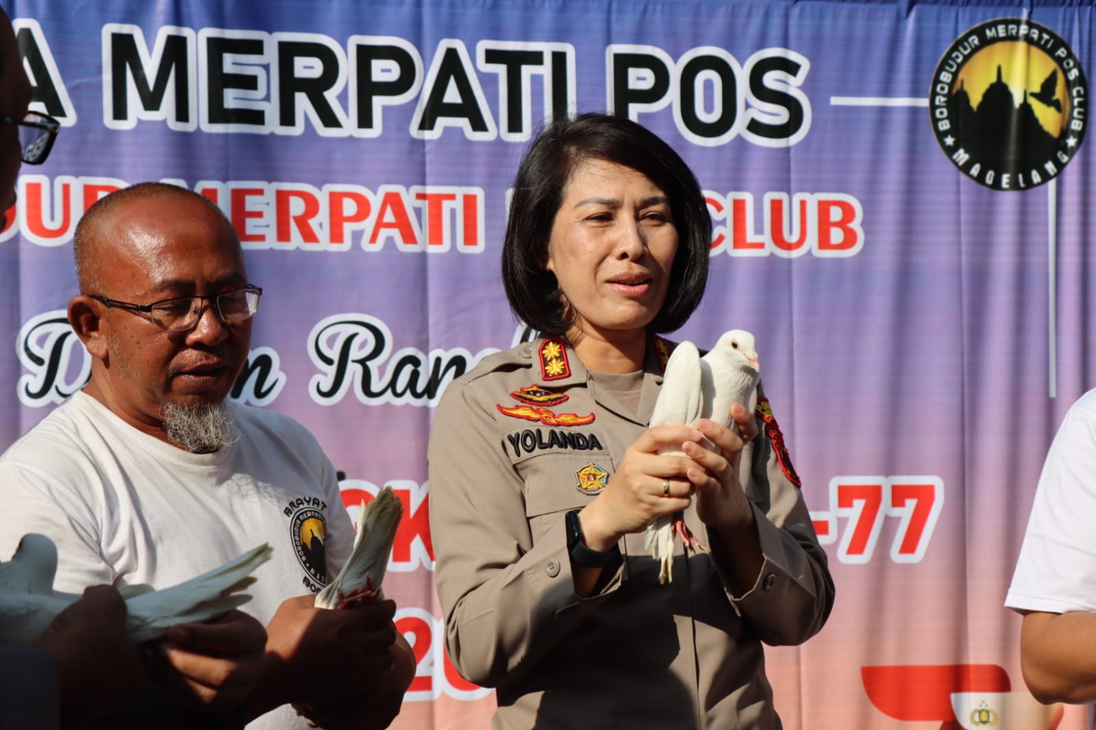 Lomba Burung Merpati Pos Meriahkan Hari Bhayangkara ke-77 di Kota Magelang