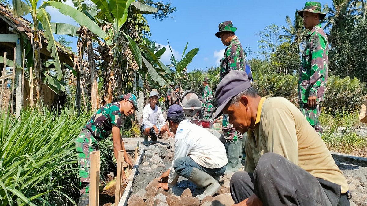 TMMD Sengkuyung di Dusun Cepek Magelang Terus Dikebut