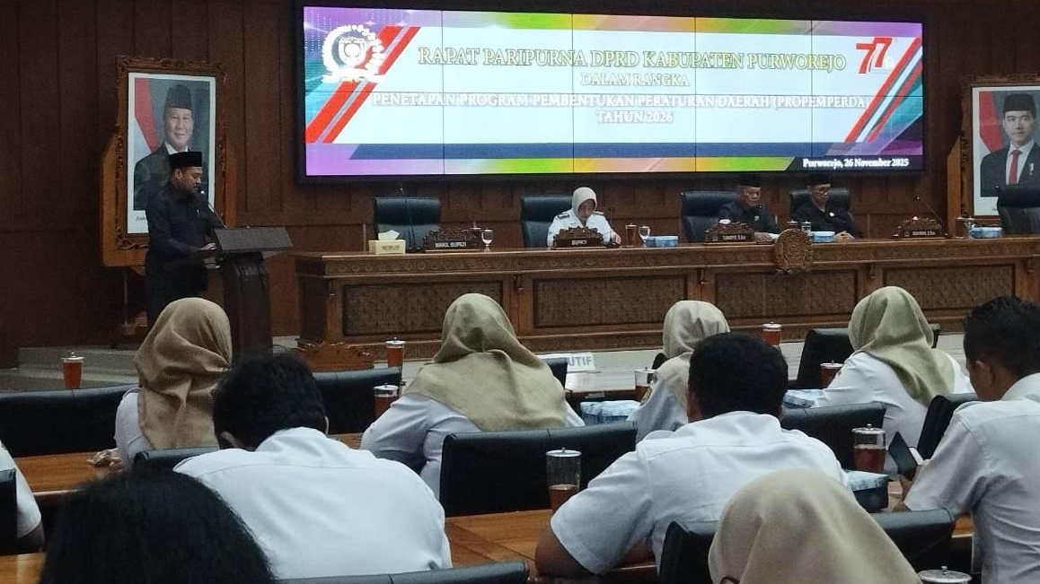 15 Raperda Ditetapkan Masuk Propemperda 2026, Ketua DPRD Purworejo Tekankan Peningkatan Kualitas Regulasi 