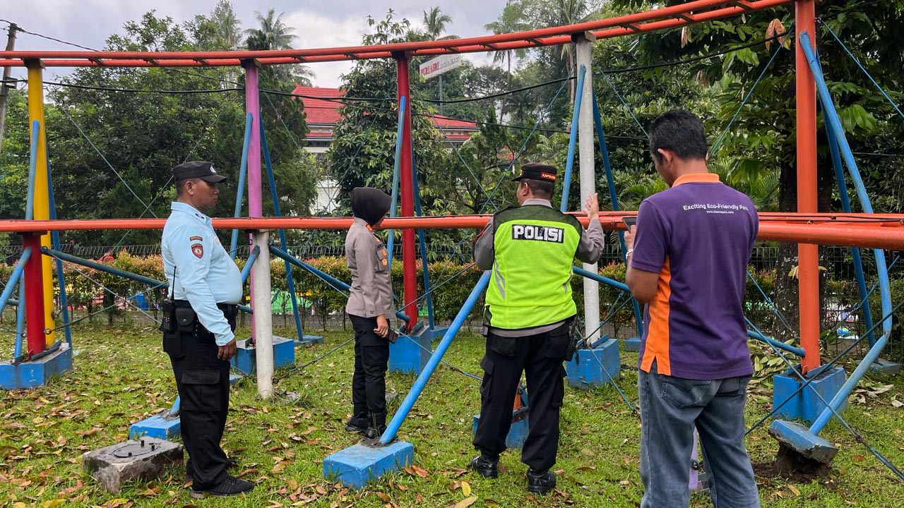 Tiang Penyangga Roller Coaster TKL Ecopark Kota Magelang Banyak yang Rusak