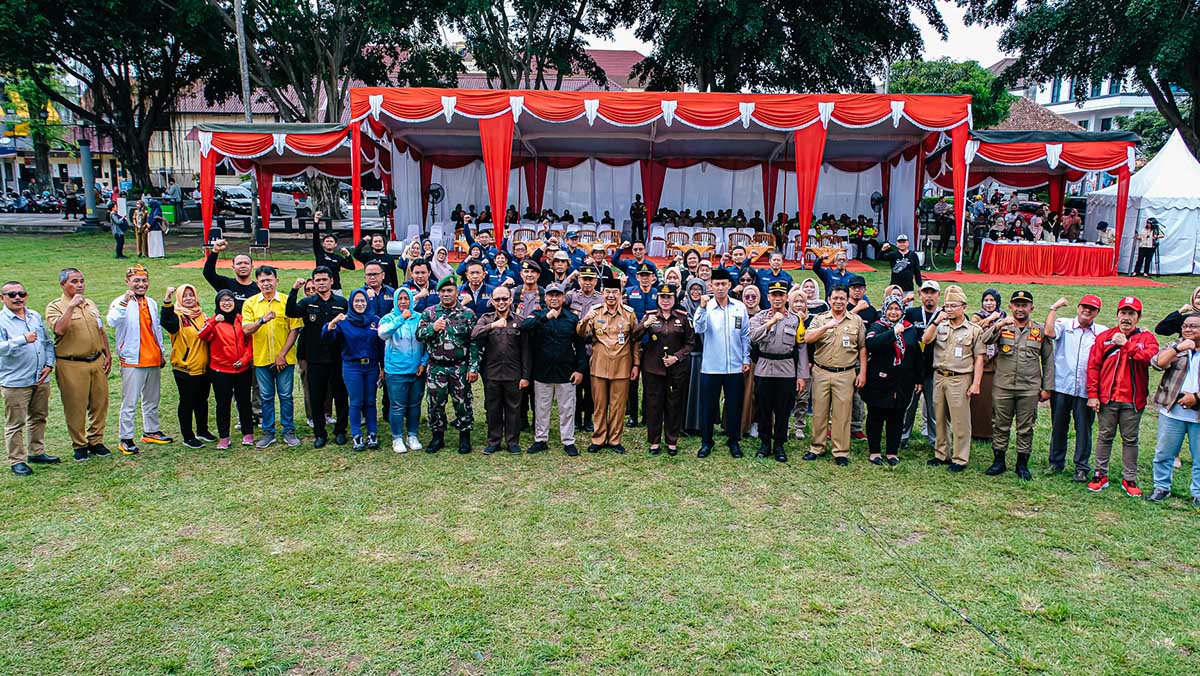 Apel Siaga Pengawasan di Kota Magelang, Pastikan Pemilu 2024 Berjalan Jurdil