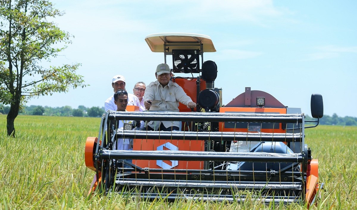 Presiden Prabowo Pimpin Panen Serentak di 14 Provinsi, Produksi Beras Tertinggi dalam 7 Tahun