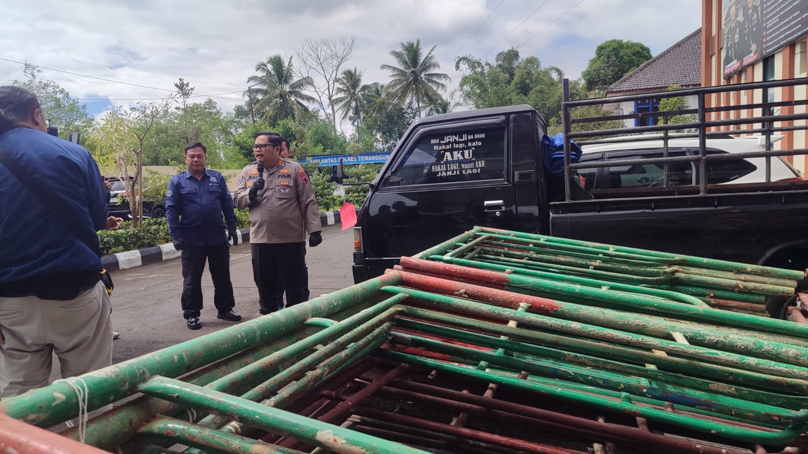 Modus Proyek Fiktif, 2 Mantan Pekerja Bangunan Gelapkan Scaffolding Puluhan Juta