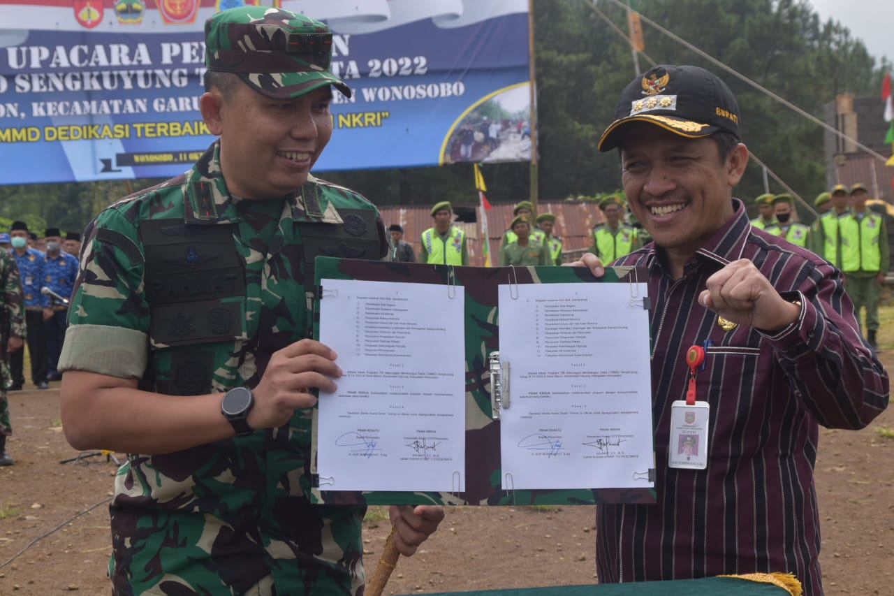 Rawat Sinergitas, Pemkab Wonosobo dan TNI Senantiasa Hadir Bagi Masyarakat