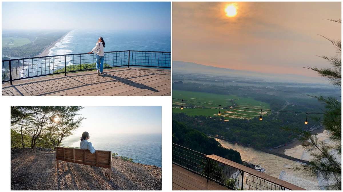 Senja di Sagara View of Karangbolong, Mewarnai Langit dengan Keindahan Romansa yang Tersaji dari ketinggian 