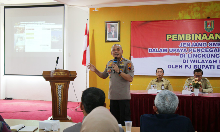 Kapolresta Magelang Imbau Para Kepala Sekolah Bantu Tangani Kenakalan Remaja