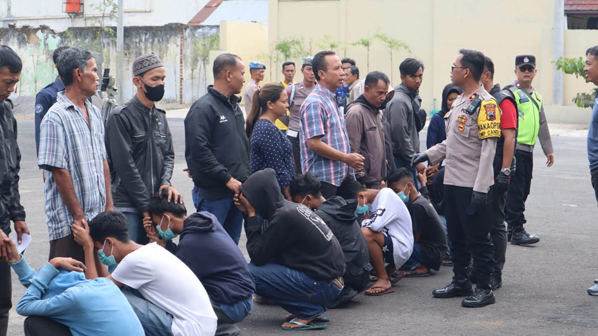 Saling Tantang di Media Sosial, Sekelompok Remaja Bersajam Diamankan Polres Magelang Kota