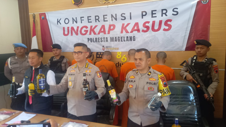 Polresta Magelang Berhasil Ungkap 36 Kasus Miras di Juni-Juni 2024