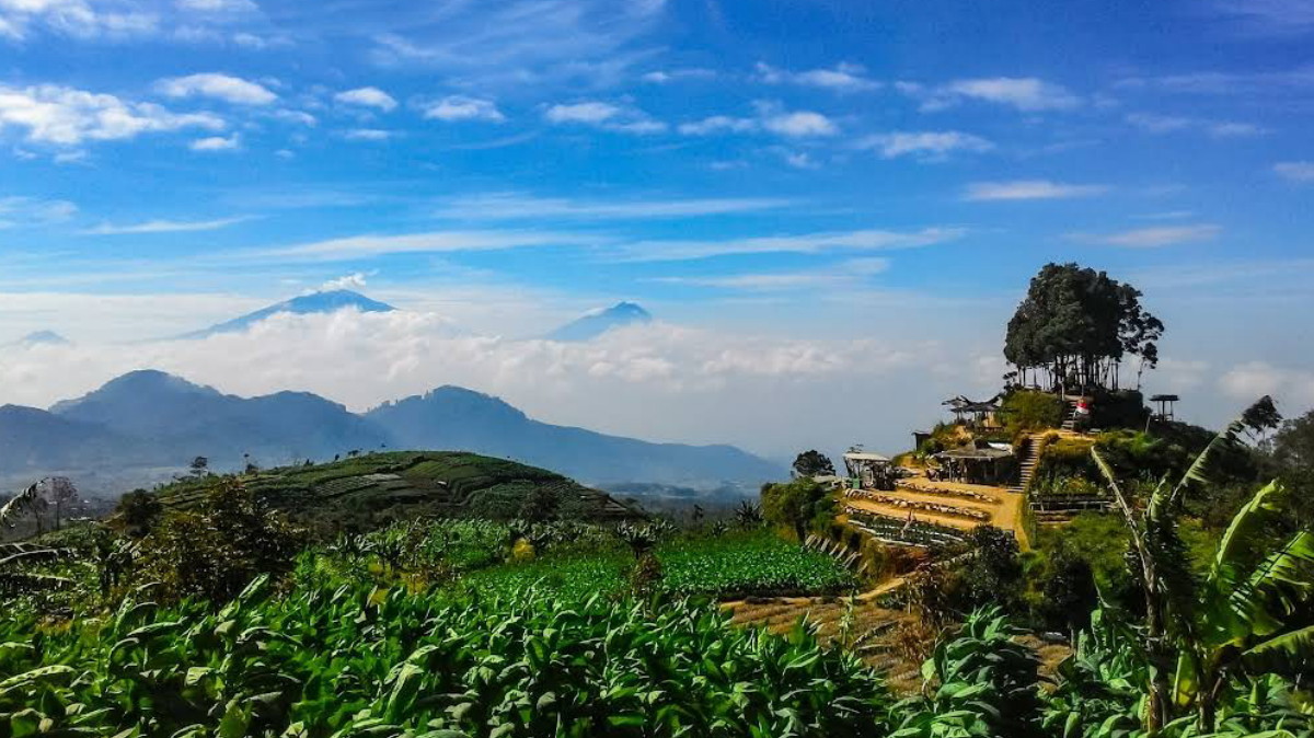 Cuma 30 Menit dari Pusat Kota, Desa Wisata di Magelang Ini Suguhkan View 9 Gunung dari Satu Lokasi