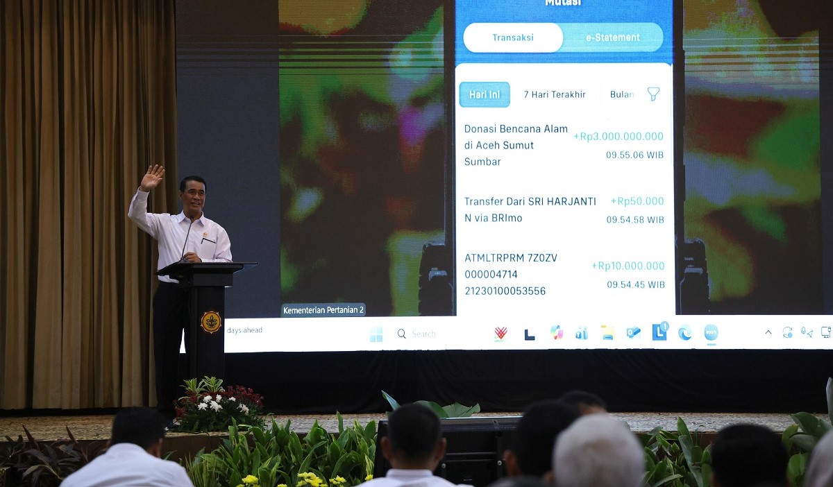 Hanya Satu Jam Pidato, Mentan Amran Kumpulkan Rp 75,85 Miliar untuk Bencana Sumatera