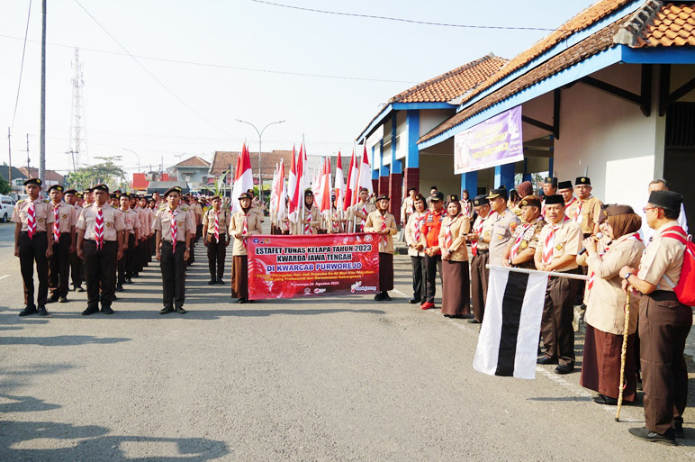 Pasukan Estafet Tunas Kelapa Purworejo Diberangkatkan