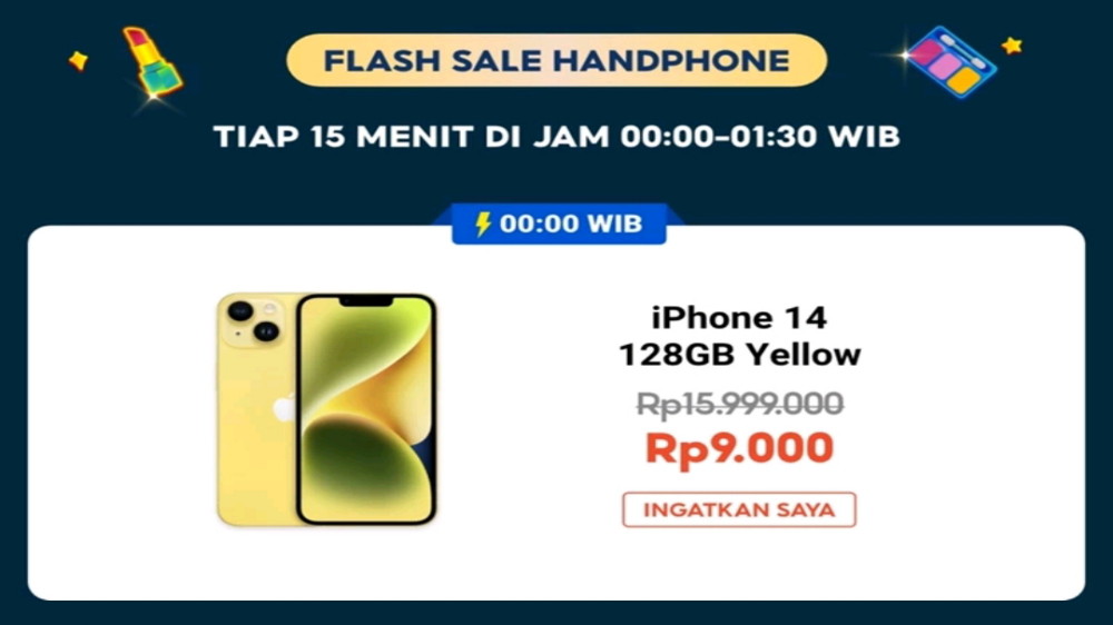 Rp9.999 Bisa Dapat iPhone Spek Gahar di Flash Sale Shopee 9.9, Begini Caranya