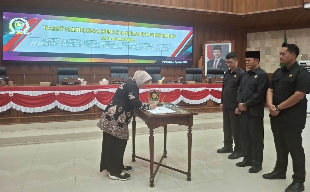 DPRD dan Bupati Purworejo Sepakati Hasil Pembahasan KUA PPAS Perubahan TA 2026