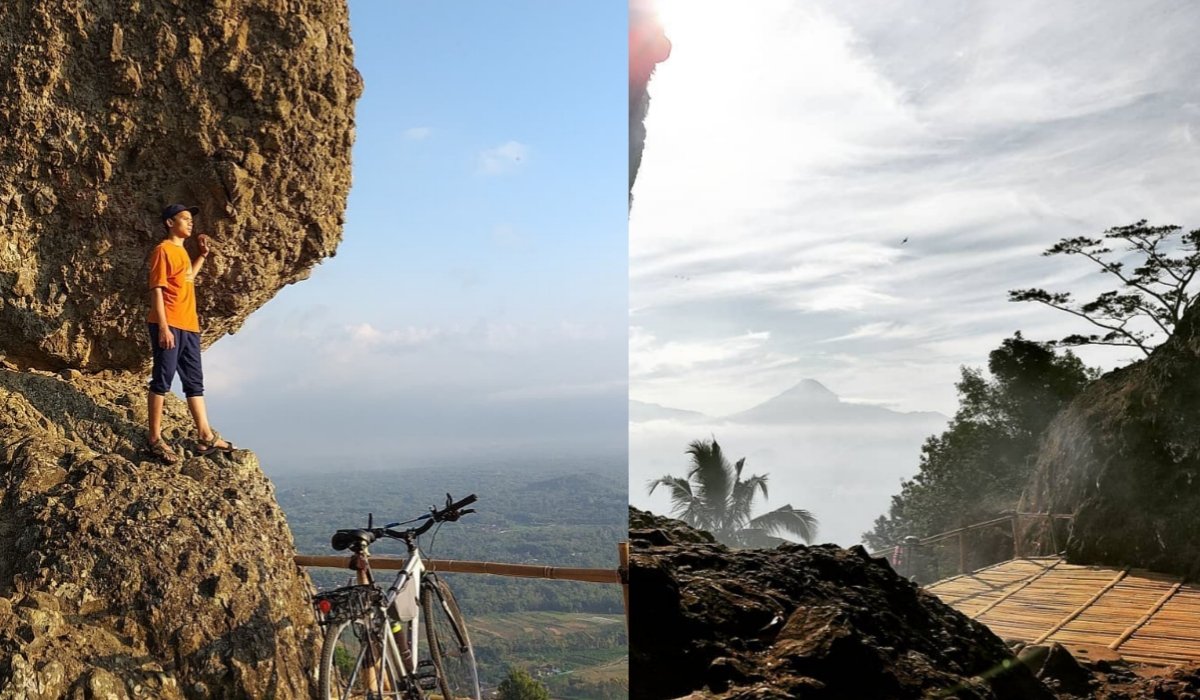 Dekat Candi Borobudur! Watu Kendil Jadi Tempat Sunset Cantik Disudut Perbukitan Menoreh