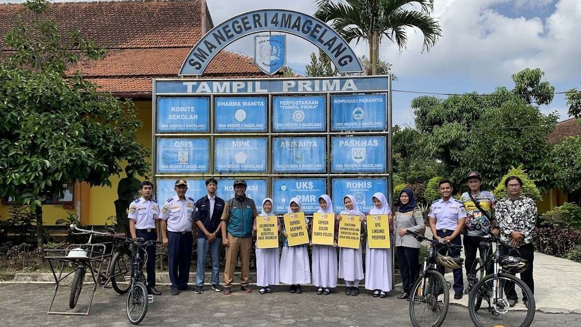 MPLS di SMA 4 Magelang Spesial, Didatangi Komunitas MagelangBIKe