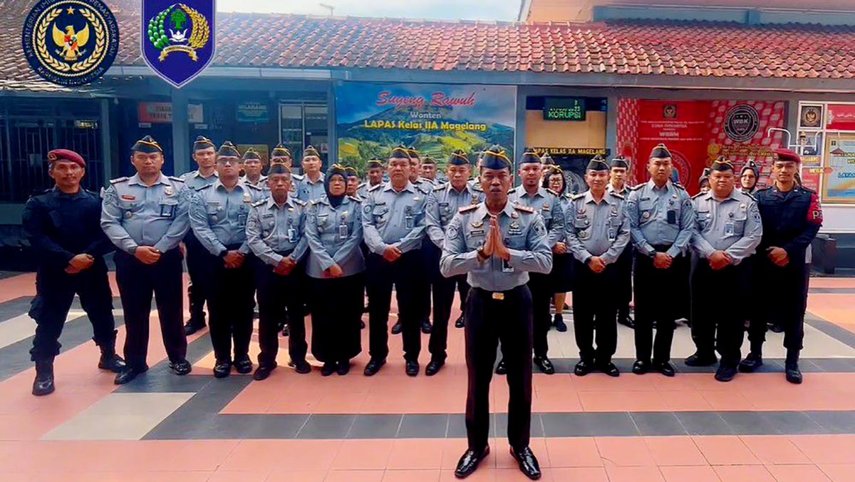 Lapas IIA Magelang Teriakkan Bebas dari Handphone dan Narkoba