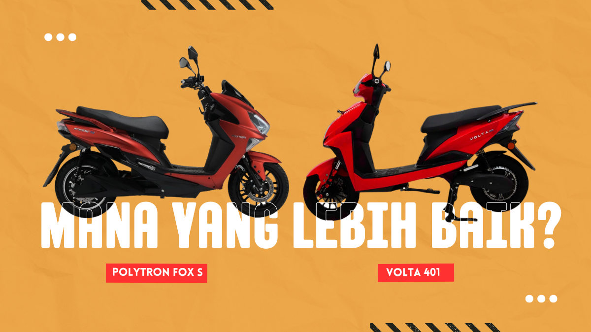 Perbandingan Motor Listrik Murah Polytron Fox S dan Volta 401, Mana yang Lebih Baik?