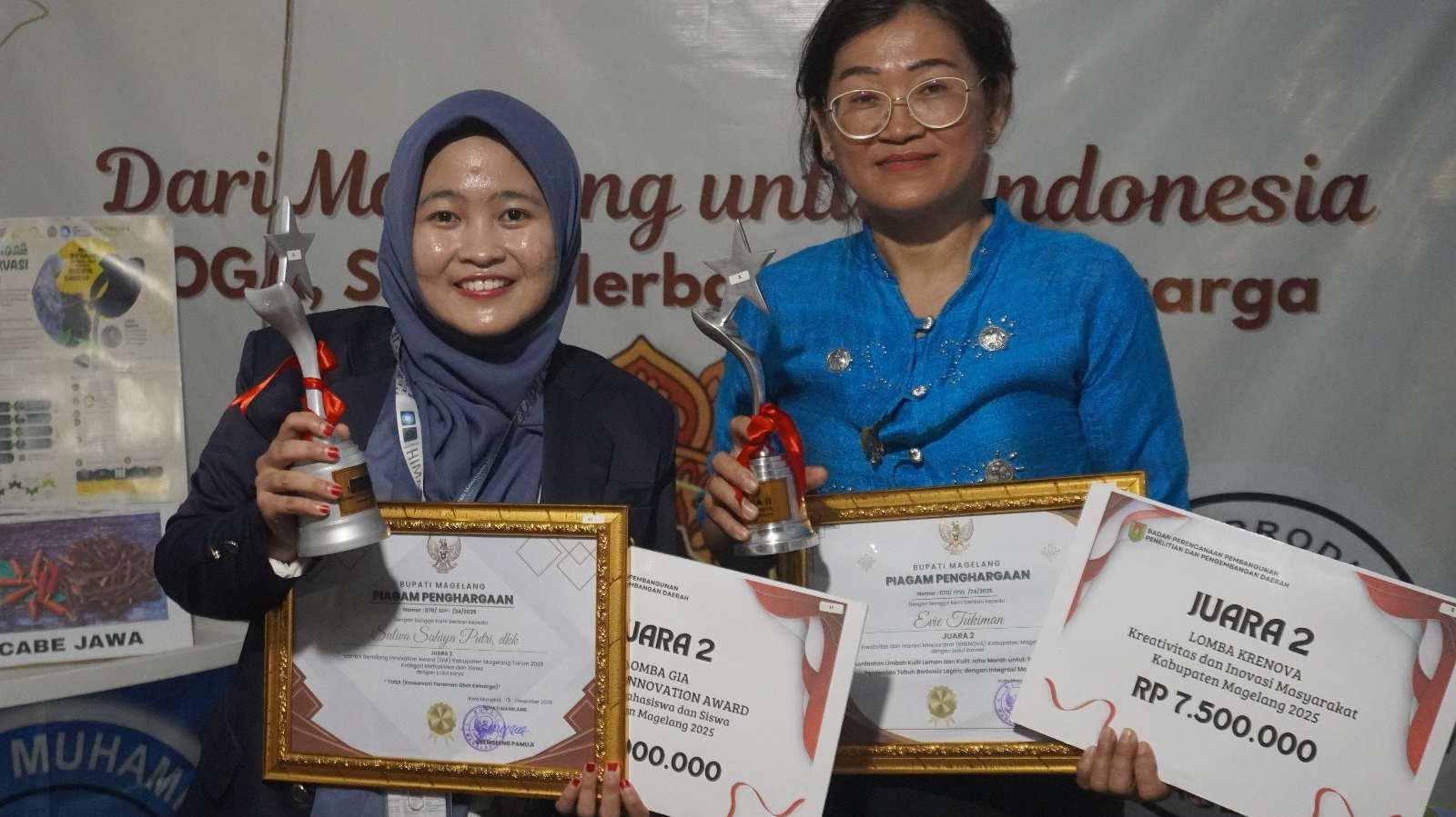 Inovasi TOGA Mahasiswa UNIMMA Raih Juara II Gemilang Innovation Award 2025 Kabupaten Magelang