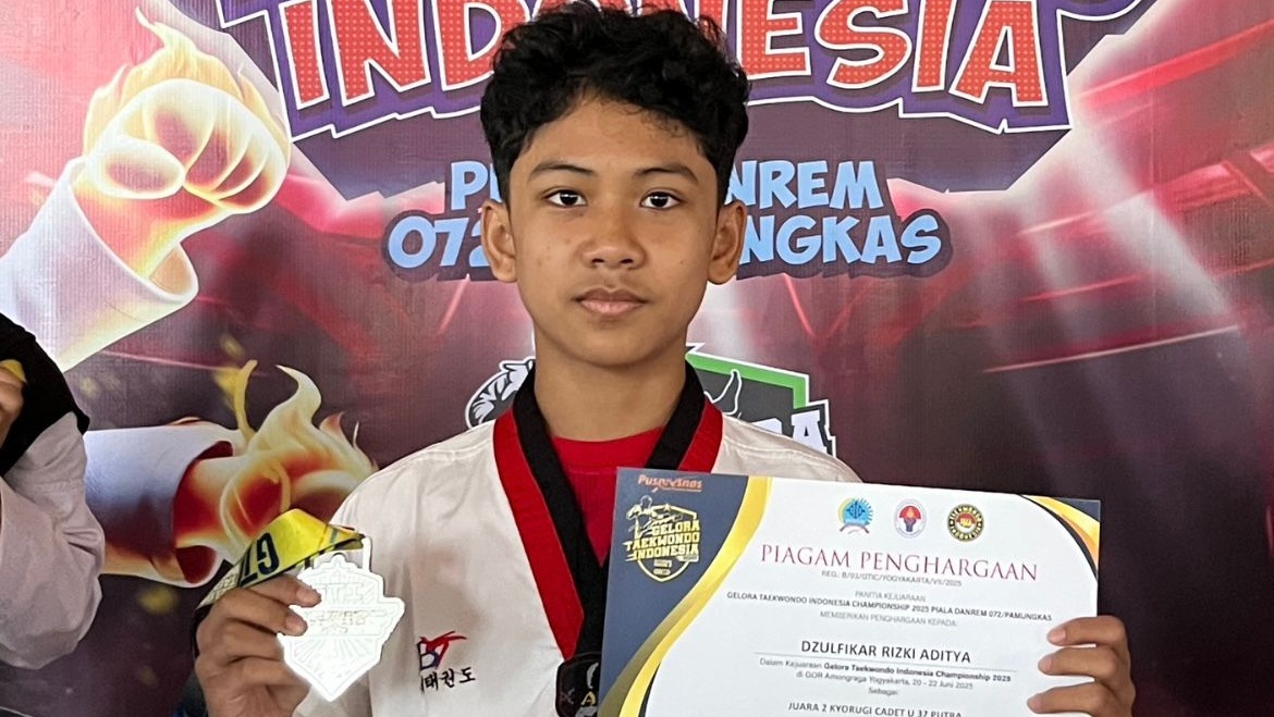 Belum Sebulan, Zulfikar Persembahkan Tiga Medali untuk SMP Mutual Kota Magelang