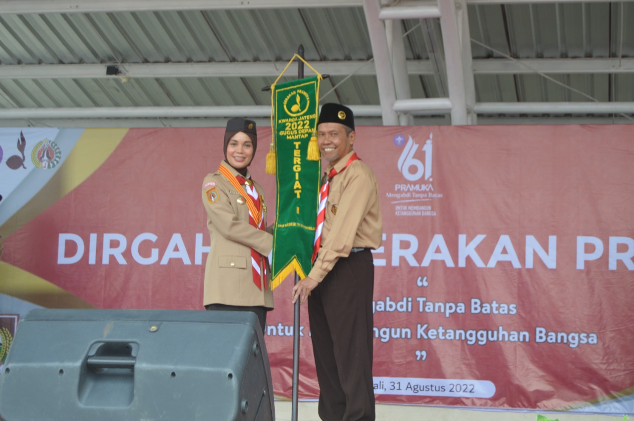 SMP Negeri 19 Purworejo Raih Penghargaan Gudep Mantap Tergiat 1 Tingkat Kwarda Jateng