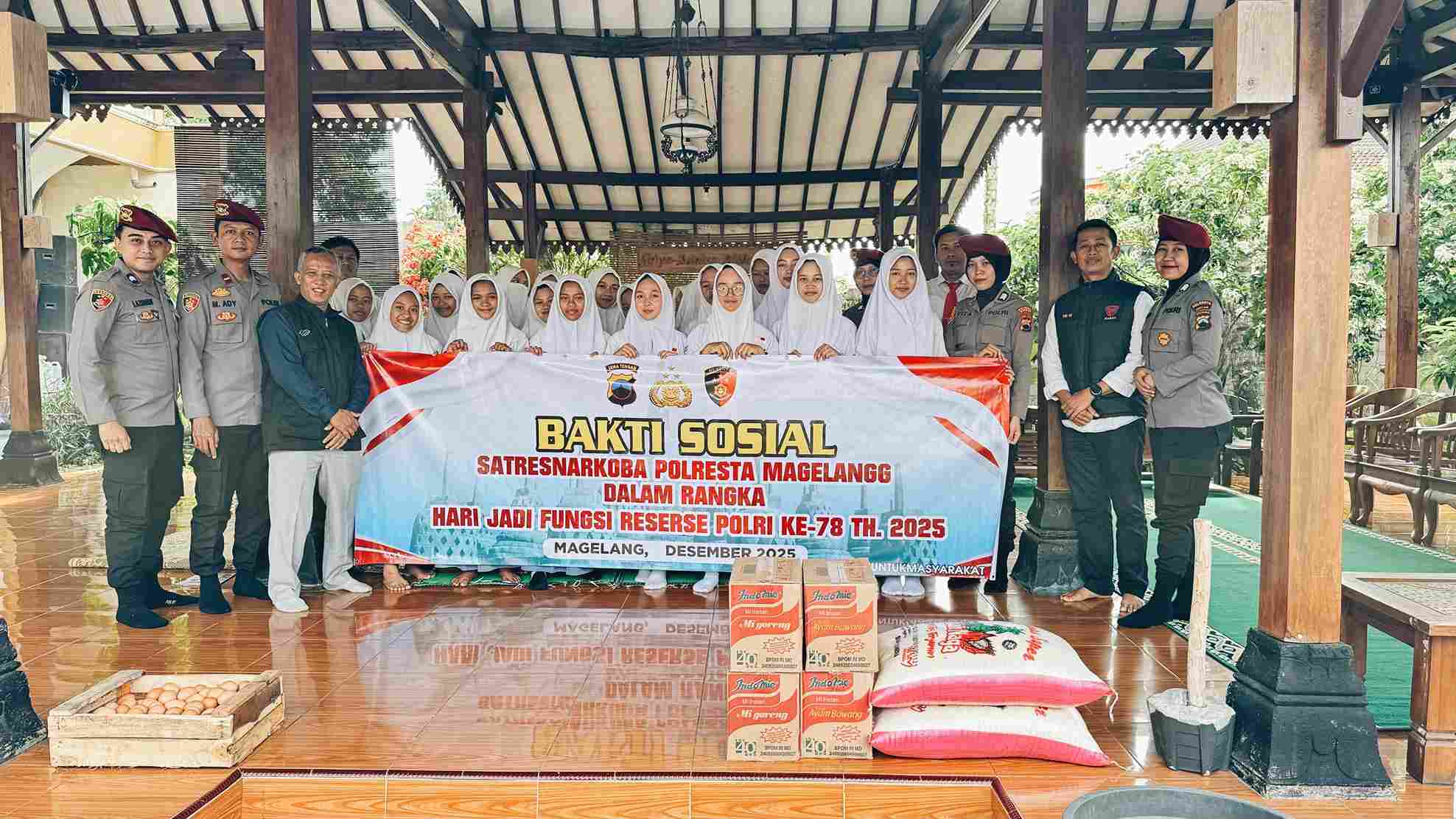 Satresnarkoba Polresta Magelang Hadirkan Keceriaan di Panti Asuhan Daarul Hikmah Putri