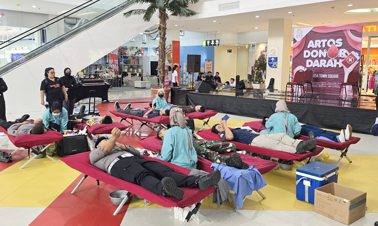 Donor Darah di Artos Mall Diikuti 140 Pendonor, PMI Kumpulkan 122 Kantong Darah