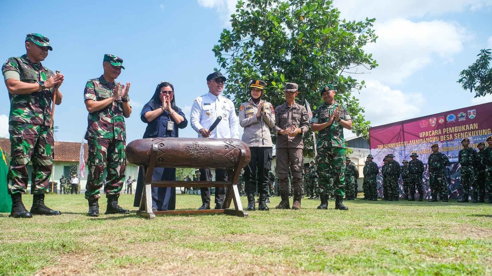 TMMD Tahap IV Fokus Pembangunan Drainase di Gelangan Kota Magelang