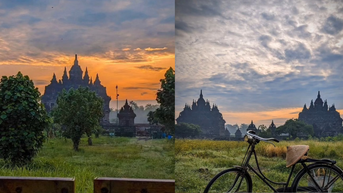 Menikmati Senja Dengan Latar Candi Kembar Di Kampung Unik Yang Ada Di Klaten