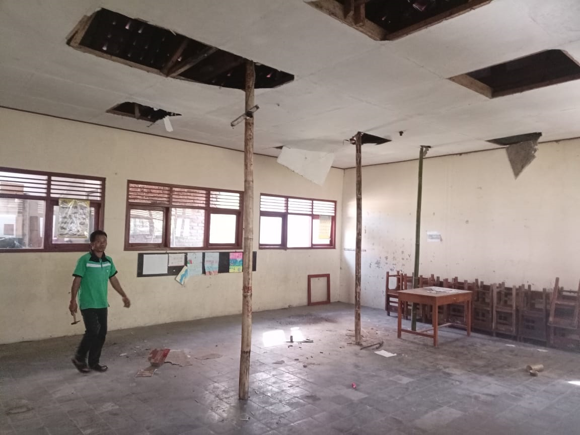 Memprihatinkan! Gedung SDN 1 Wonokromo di Wonosobo Nyaris Ambruk, Tengok Kondisinya