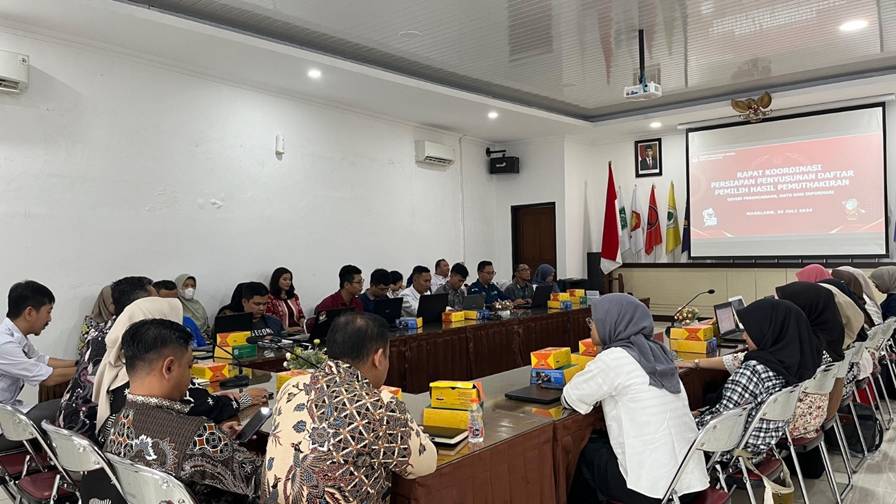 Pastikan Data Valid, KPU Kota Magelang Lakukan Analisis Data Ganda