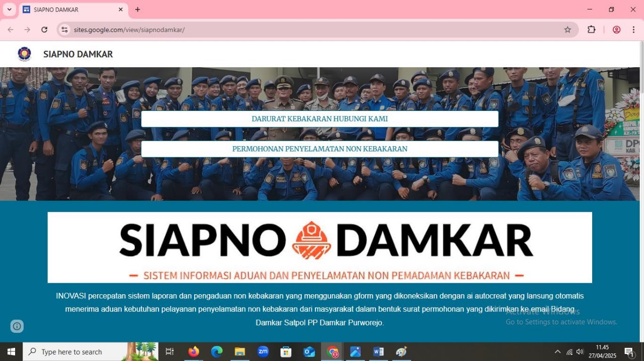 Purworejo Luncurkan 'Siapno Damkar': Layanan Digital Responsif untuk Penyelamatan Non-Kebakaran