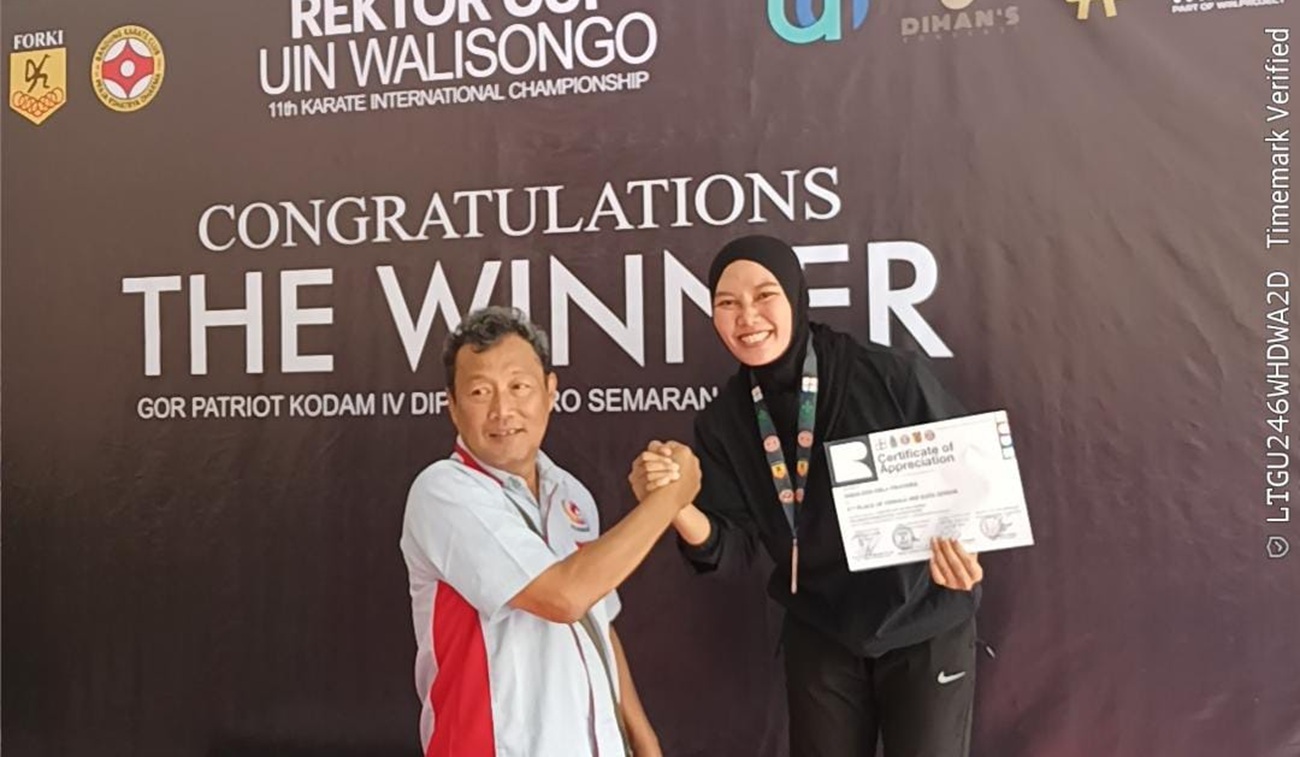 TC Perdana, Karateka Putri Purworejo Raih Perunggu Kejuaraan Internasional UIN Walisongo