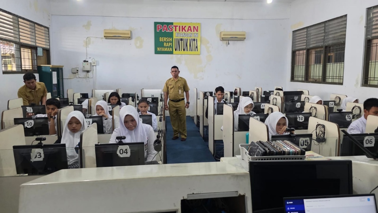 Murid SMK Negeri 3 Magelang Antusias Ikuti Asesmen Nasional Berbasis Komputer