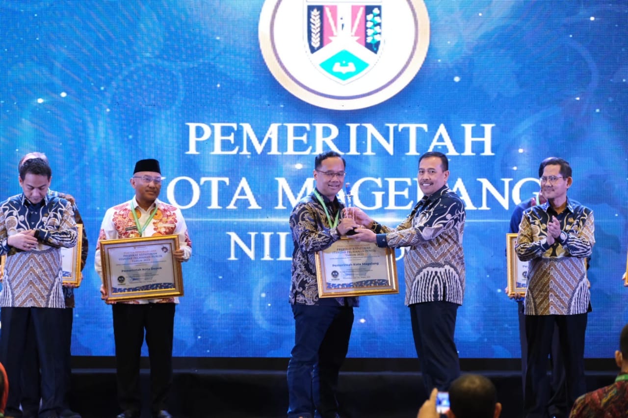 Kota Magelang Juara Nasional Kepatuhan Standar Pelayanan Publik 2022