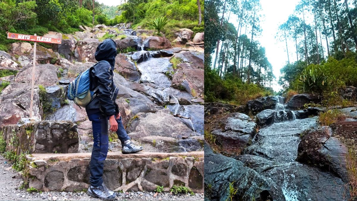 Air Terjun Dipinggir Jalan ? Gunung Telomoyo Punya Fenemona Alam Bernama Watu Tlatar Di Ngablak Magelang