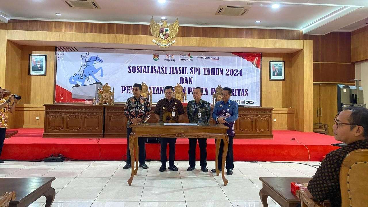 Perkuat Komitmen Cegah Korupsi, Pemkot Magelang Tanda Tangani Pakta Integritas di Semua Lini