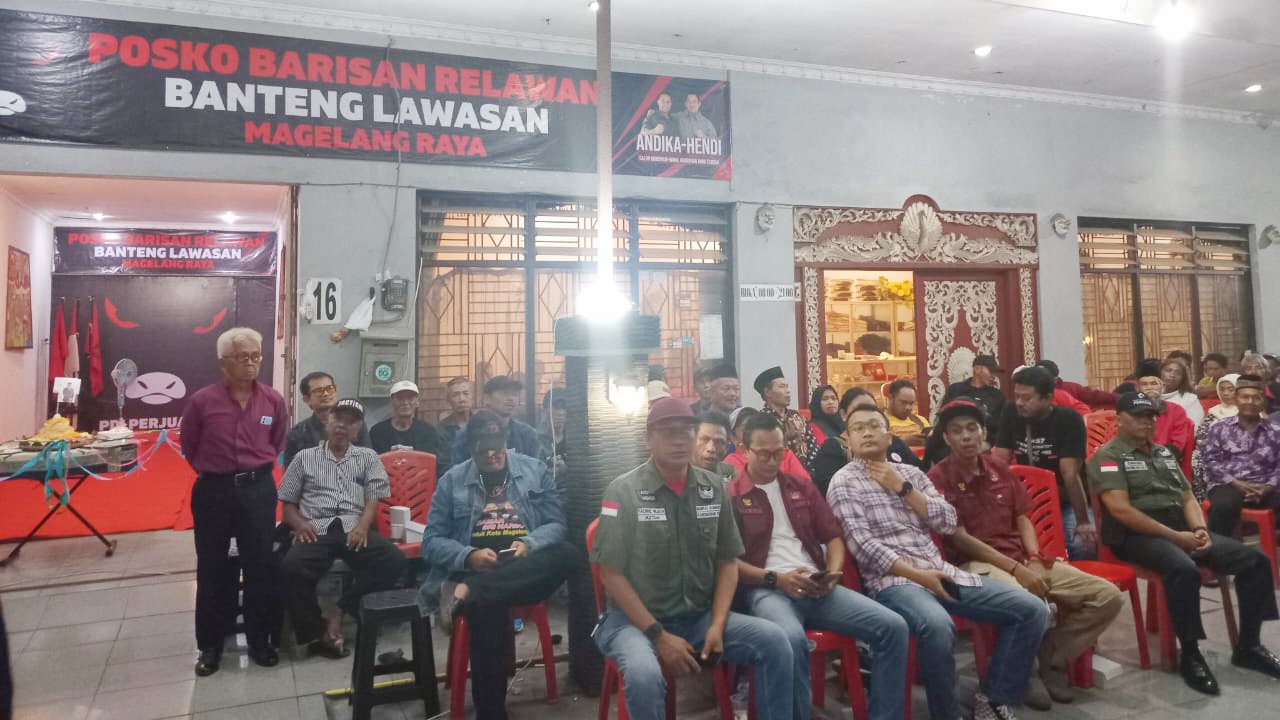 Relawan Banteng Lawasan Bergerak ke Akar Rumput Menangkan Paslon Damai di Pilkada Kota Magelang