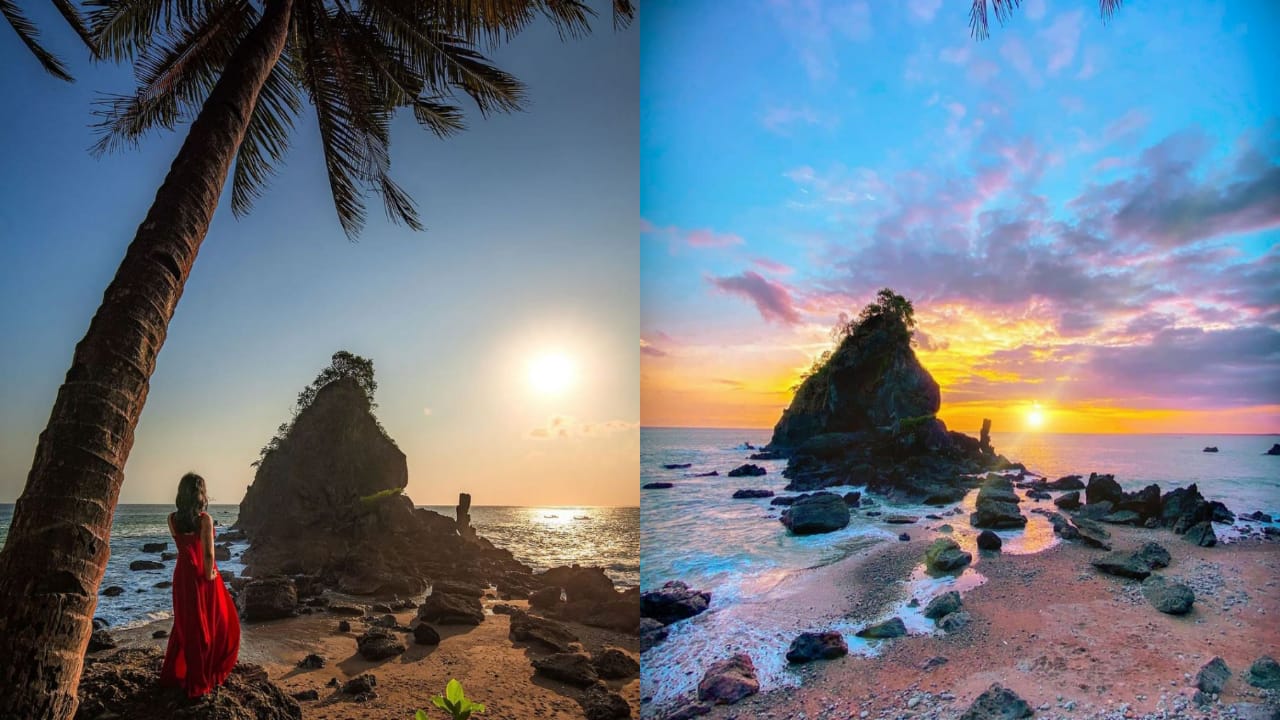 Terpesona Cantiknya Sunset di Pantai Karang Agung, Surga Tersembunyi di Kebumen