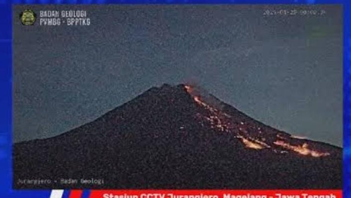 Dua Awan Panas Meluncur dari Gunung Merapi, BPPTKG Tetap Tetapkan Status Siaga