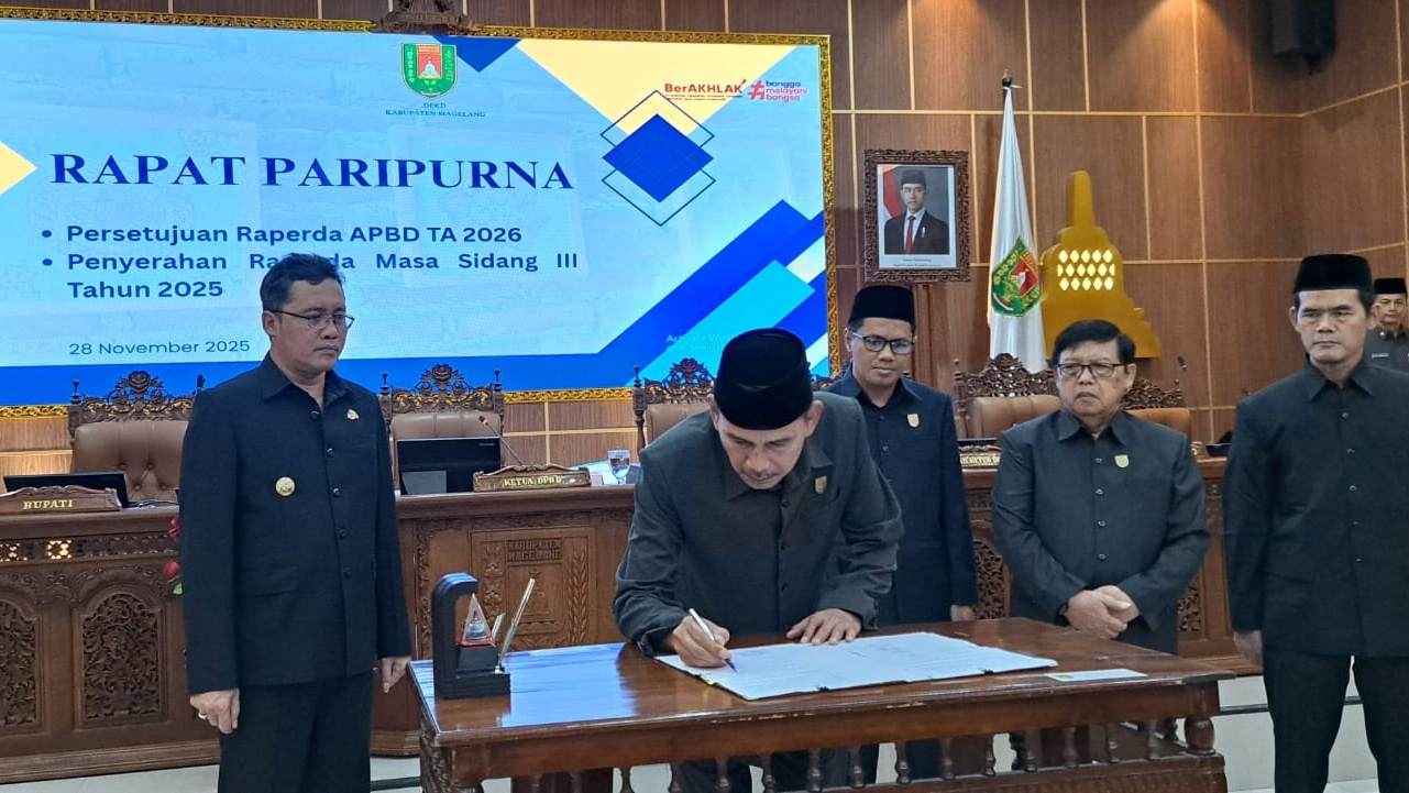 DPRD dan Pemkab Magelang Setujui Raperda APBD 2026