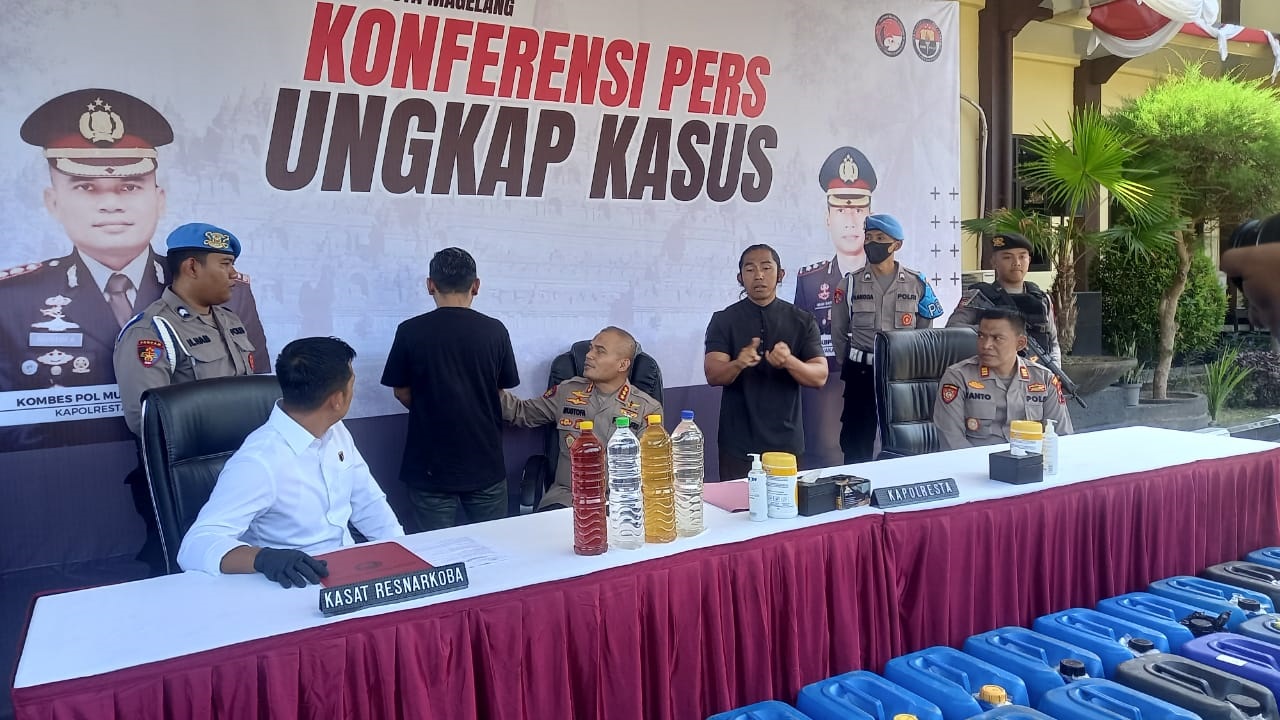 Kulakan Miras 1,4 Ribu Liter, Warga Kota Magelang Ditangkap