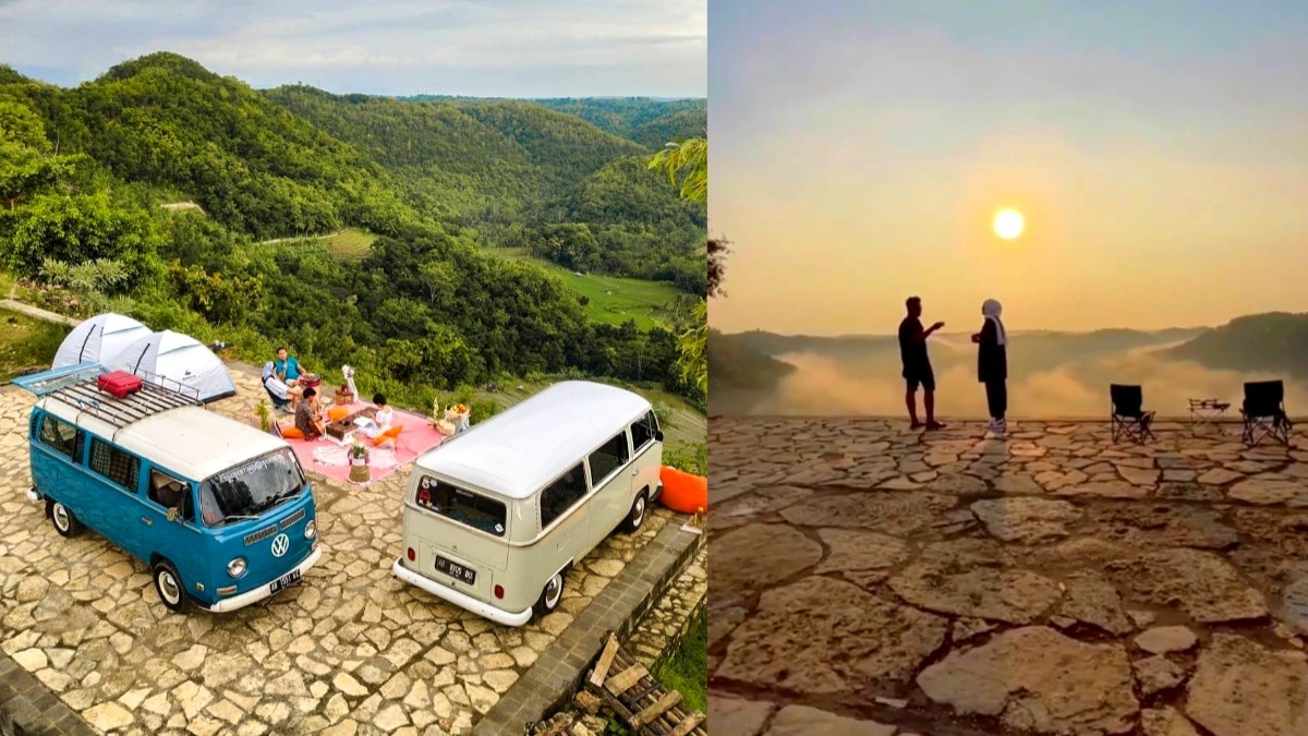 Tebing Watu Mabur Jogja Suguhkan Golden Sunrise Terindah yang Cocok Jadi Spot Kemah Bertema Alam