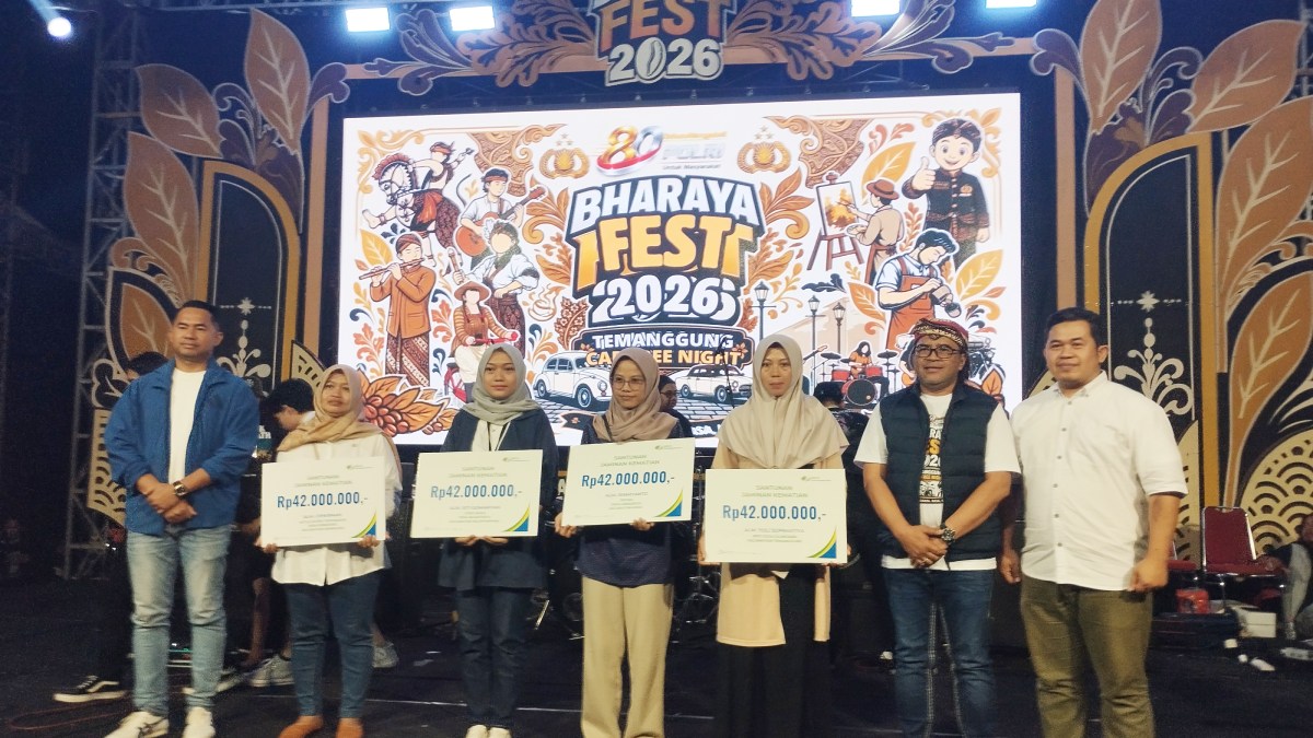 BPJS Ketenagakerjaan Temanggung Serahkan Santunan JKM Rp 42 Juta di Bharaya Fest
