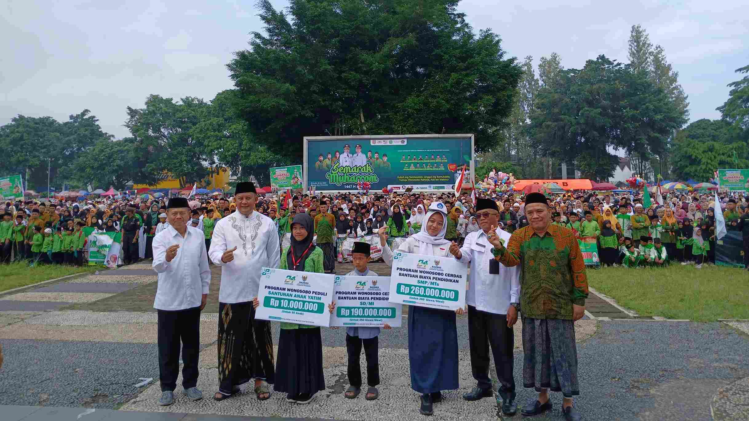 Semarak Muharram 1447 H, 30 Ribu Santri TPQ Padati Alun-alun Wonosobo